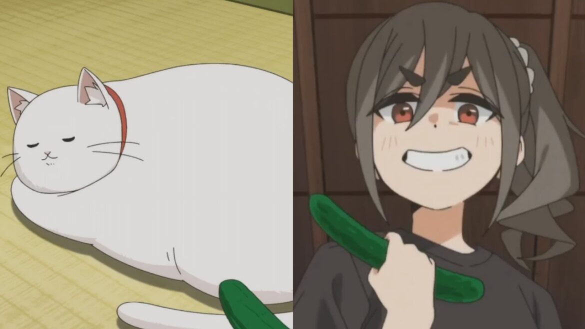 An pokes Taishou with a cucumber but... - Mono anime