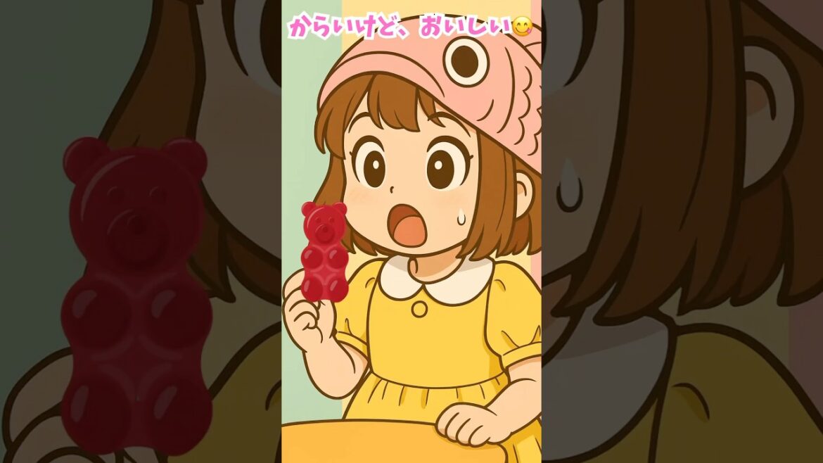 これはやばい！辛いグミを食べたピピちゃんが…😭🔥 #shorts #子ども向け #リアクション