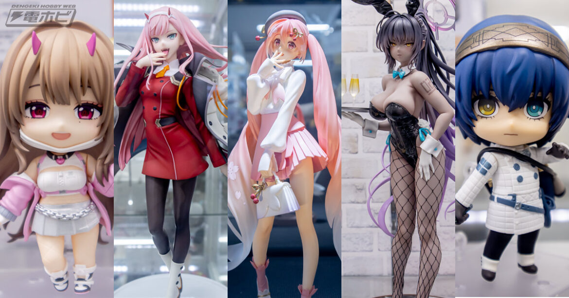 可愛らしいお花見コーデの桜ミクやセクシーなバニーガールも！『ブルアカ』『ダリフラ』などのフィギュアが秋葉原で展示！ - 電撃ホビーウェブ