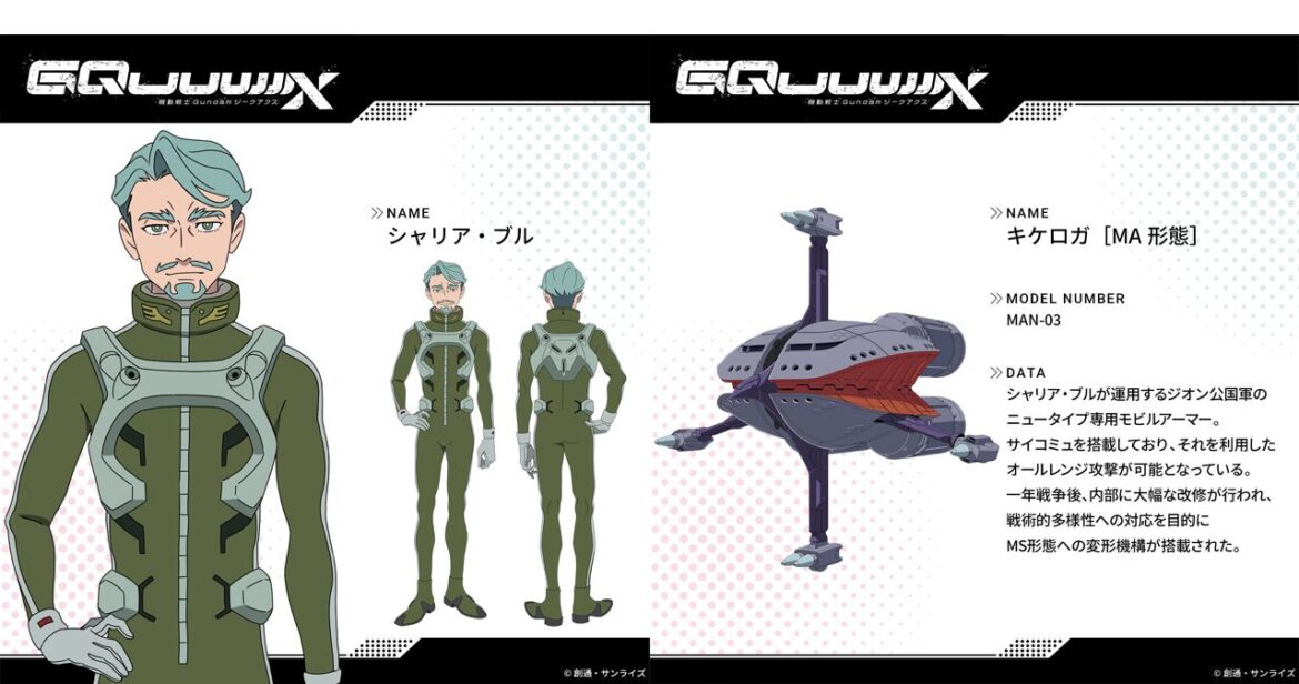 『ガンダム ジークアクス』キケロガやサイコガンダム、キシリア・ザビ、アサーヴなど、第7話登場のキャラ＆メカ新情報が解禁【機動戦士Gundam GQuuuuuuX】 - 電撃オンライン