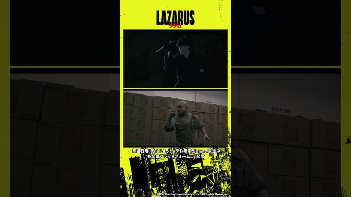 アニメ『LAZARUS ラザロ』アクション比較動画#9-2｜Making of “LAZARUS” from ep.9-2 action scene version  #LAZARUS #MAPPA