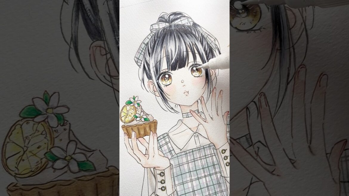 羽花ちゃん🍋💖#ハニーレモンソーダ#石森羽花#模写#コピック