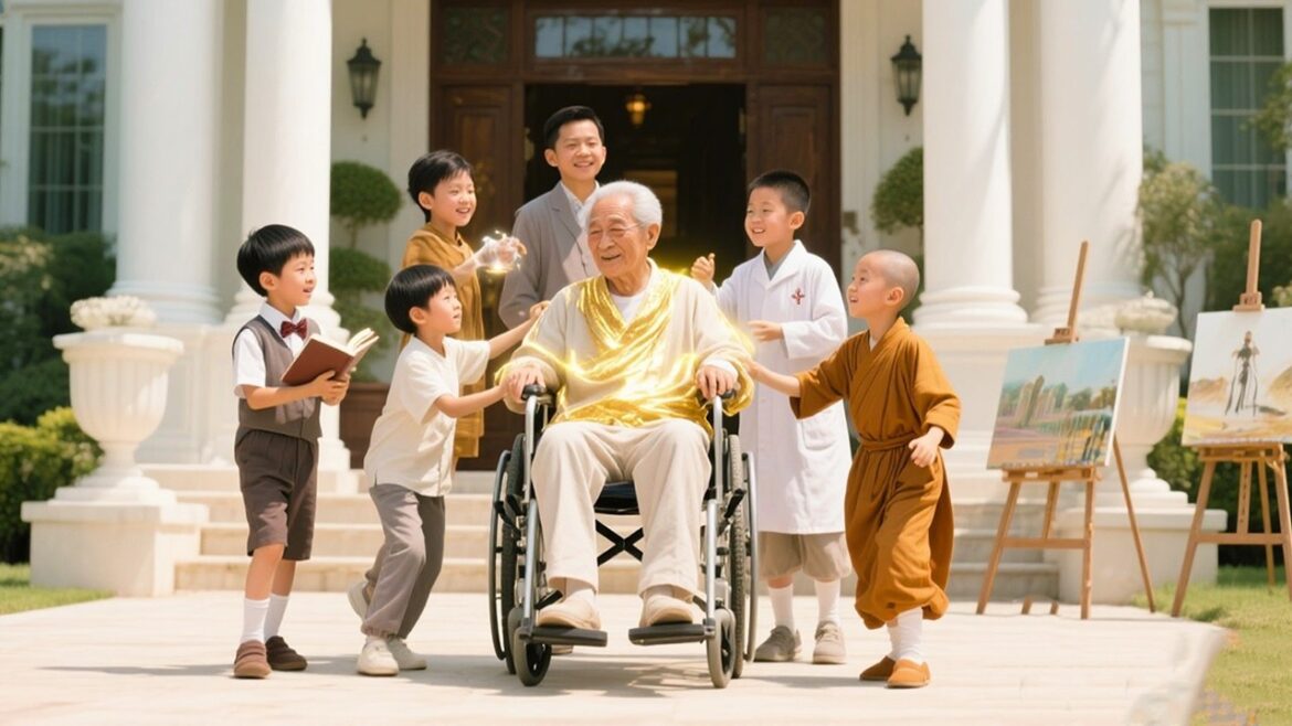 癡呆老人竟是隱藏大佬，撿8個流浪兒各個是天才，逆襲成首富醫聖為老人報仇，震驚所有人！#短劇 #逆襲 #萌娃 #親情