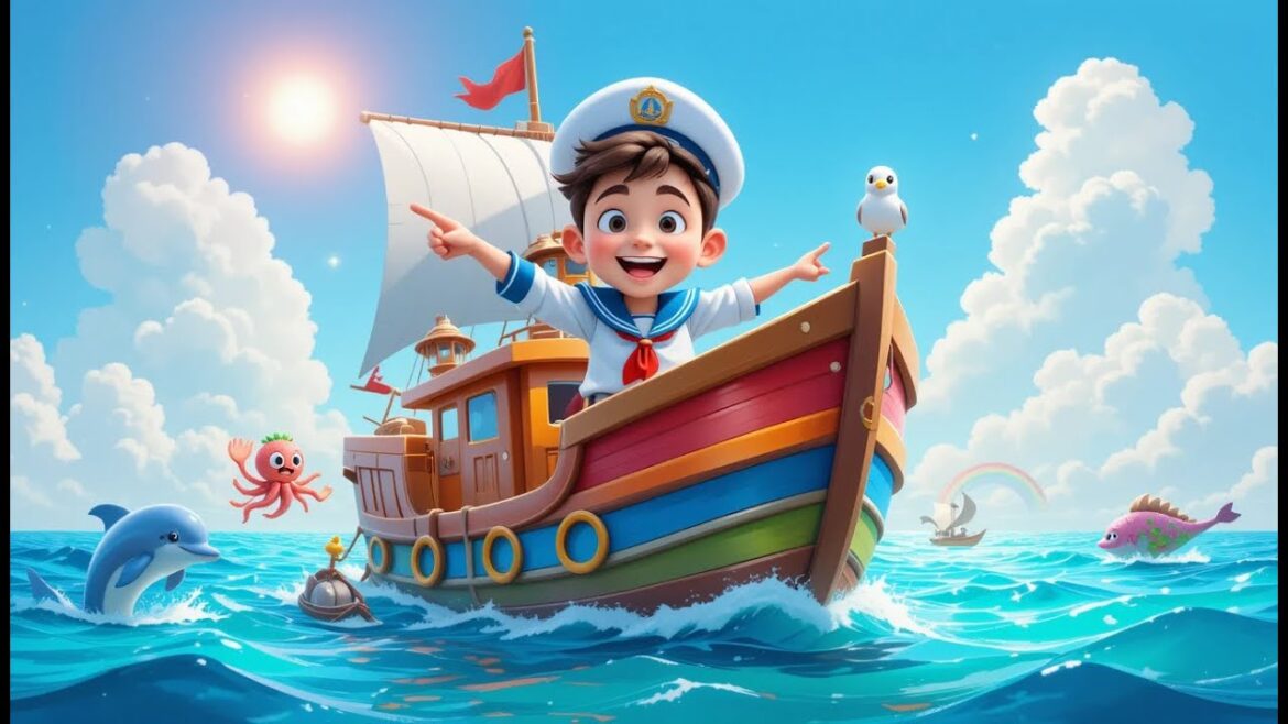A Sailor Went To Sea | Nursery Rhymes With Lyrics | Entertaining Kids Songs | Panda World