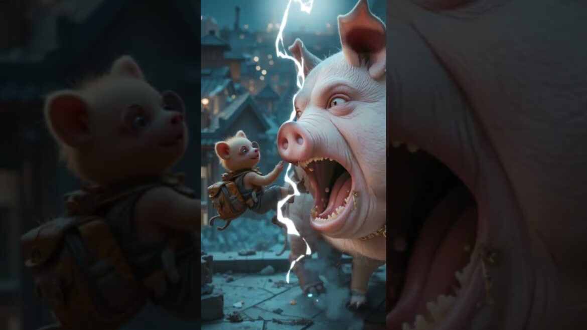 Giant Pig Attacked The City #ai #cuteanimals #shortvideo #animation Giant Pig Attacked The City #ai #cuteanimals #shortvideo #animation
