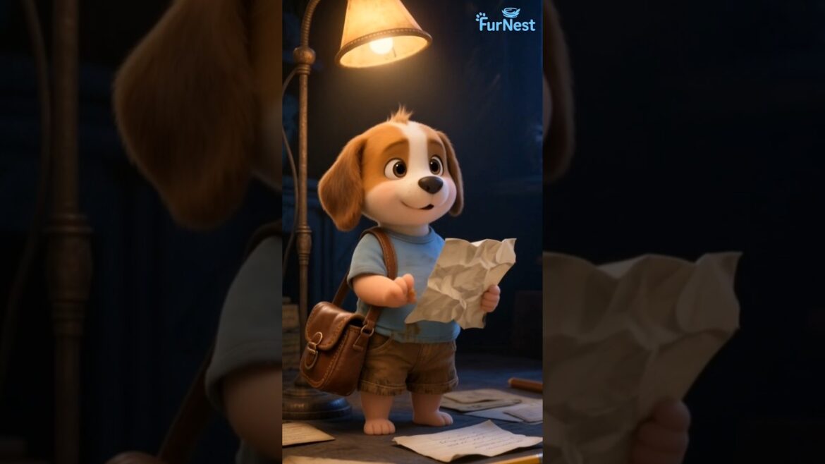 A Letter for Papa #shortsfeed #shortvideo #animation #cartoon #letter #dog #shortforyou