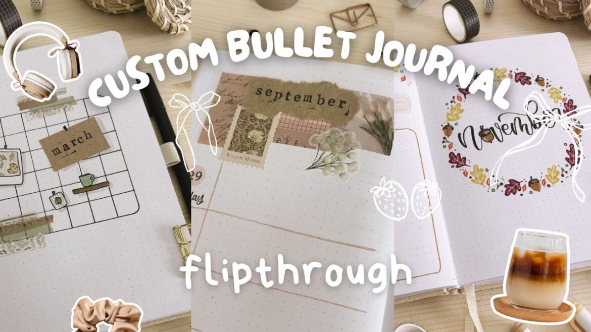CUSTOM BULLET JOURNAL FLIPTHROUGH #79 | Patty's Hand-Drawn Bullet Journal Flip Through