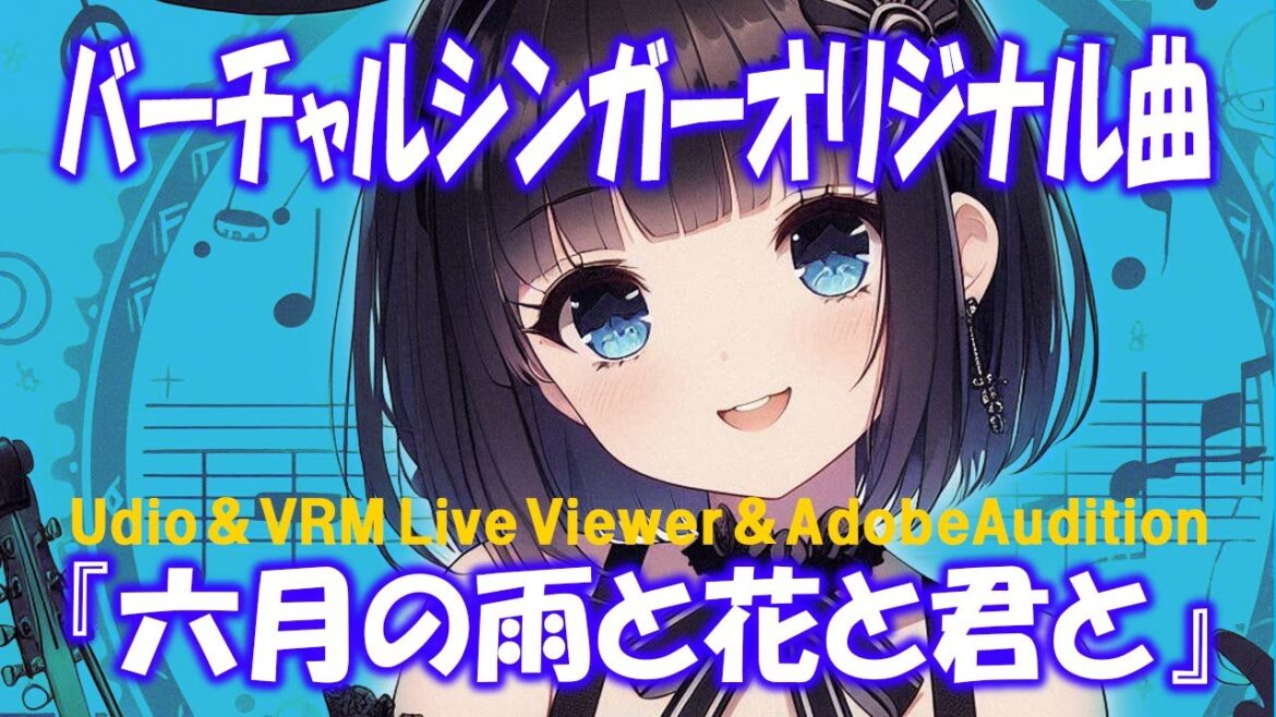 オリジナル曲【六月の雨と花と君と Remix Ver】 雨の夜に出逢った二人の物語 #笑主しぃ #オリジナル曲 #バーチャルシンガー #皆に聴いて欲しい曲 #vrmliveviewer