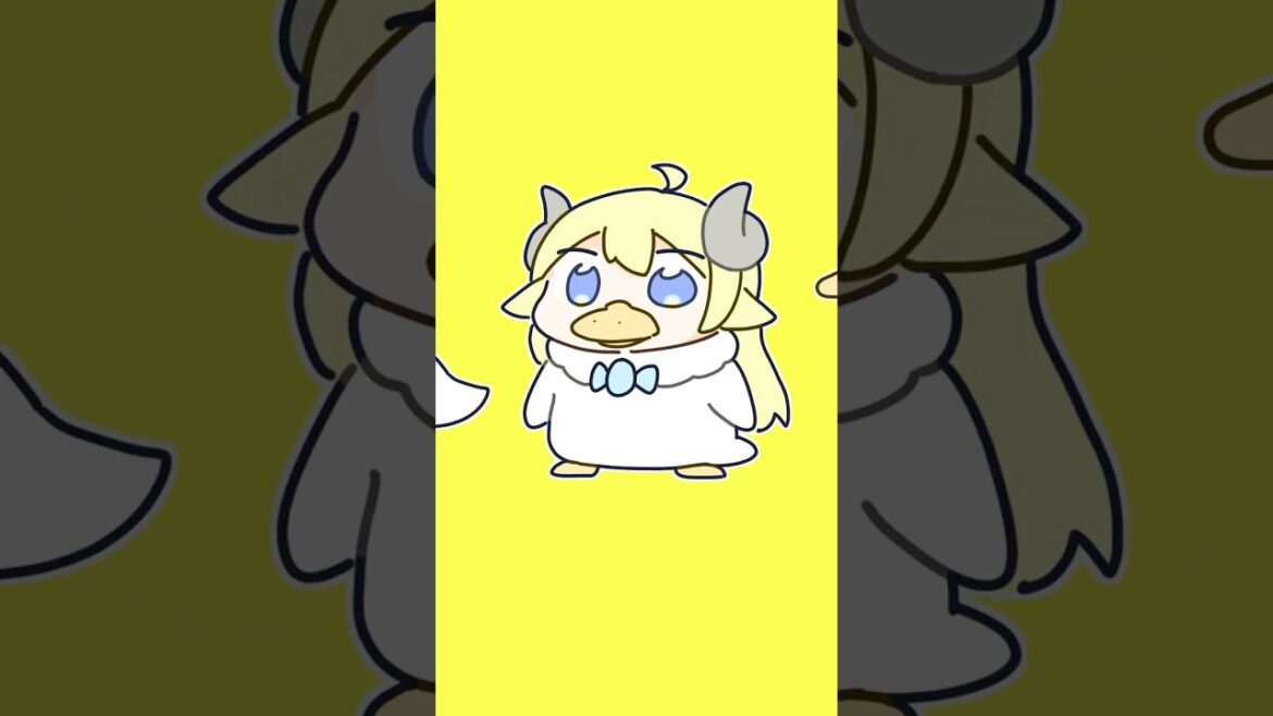 【手描きアニメ】わためとアニマル🐈🦢🐕🐟 #shorts