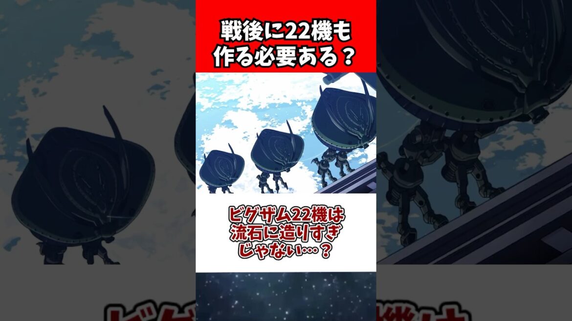 ビグザム22機は流石に造りすぎじゃない…？