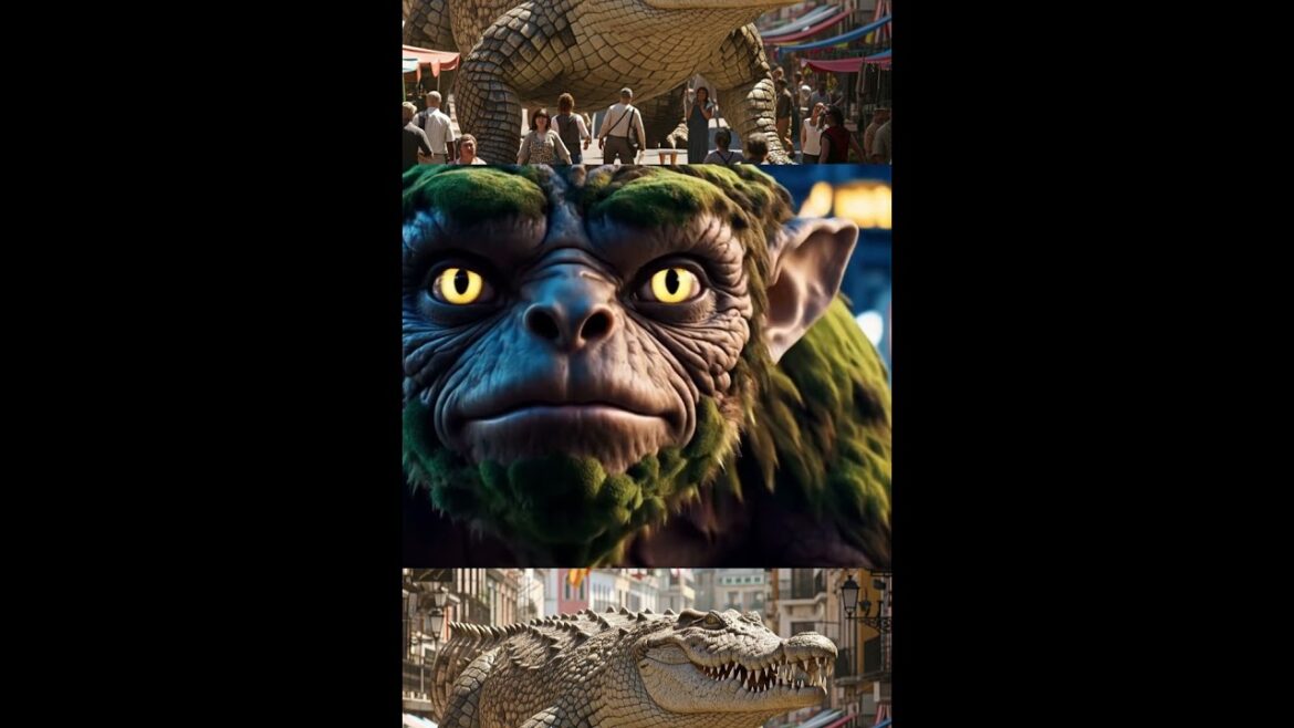 Strang Animal live in the city ❤️😮 #animatedstory #animation #animatedfilm #animatedmovie #jurassi