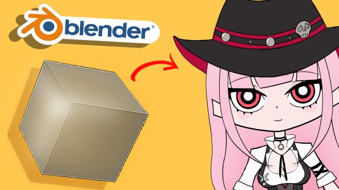 Making 3D VTuber Models in Blender (Sheriff Mori Calliope)
