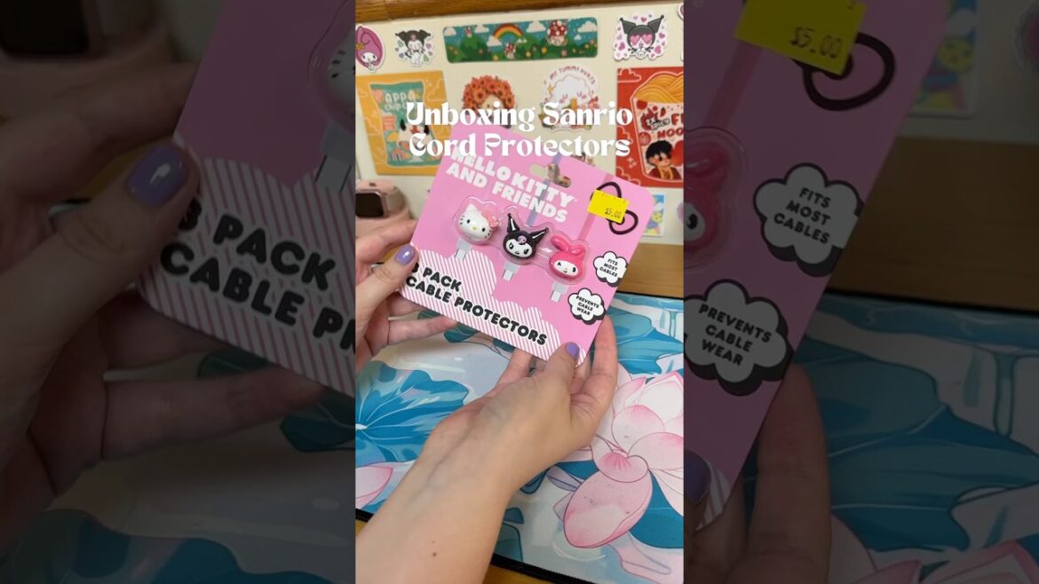 ๐ Unboxing Sanrio Cord Protectors (Kuromi, My Melody, Hello Kitty) | Aesthetic Desk Unboxing ๐ Unboxing Sanrio Cord Protectors (Kuromi, My Melody, Hello Kitty) | Aesthetic Desk Unboxing