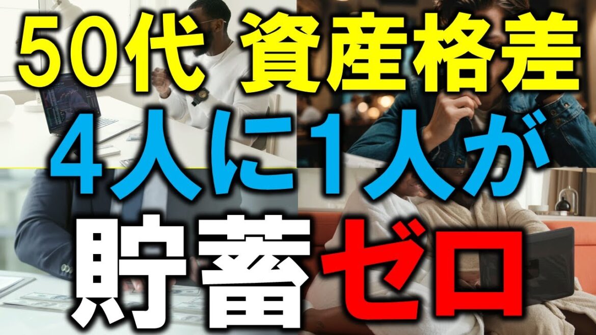 【衝撃】50代の4人に1人が貯蓄ゼロ！日本社会に迫る老後破産の危機