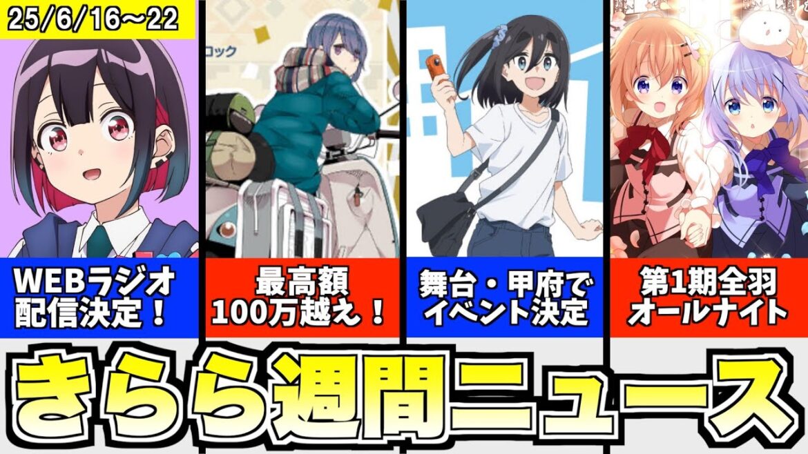 ゆるキャン△ 10周年記念展クラファン決定/mono 甲府よりみち散歩道開催決定/ごちうさ 全羽オールナイト上映決定/ばどが WEBラジオ配信決定、など【きららニュースまとめ】 ゆるキャン△ 10周年記念展クラファン決定/mono 甲府よりみち散歩道開催決定/ごちうさ 全羽オールナイト上映決定/ばどが WEBラジオ配信決定、など【きららニュースまとめ】