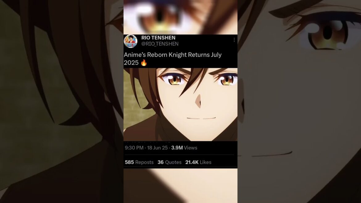 Anime’s Reborn Knight Returns July 2025 🔥 #animeshorts #anime #amv