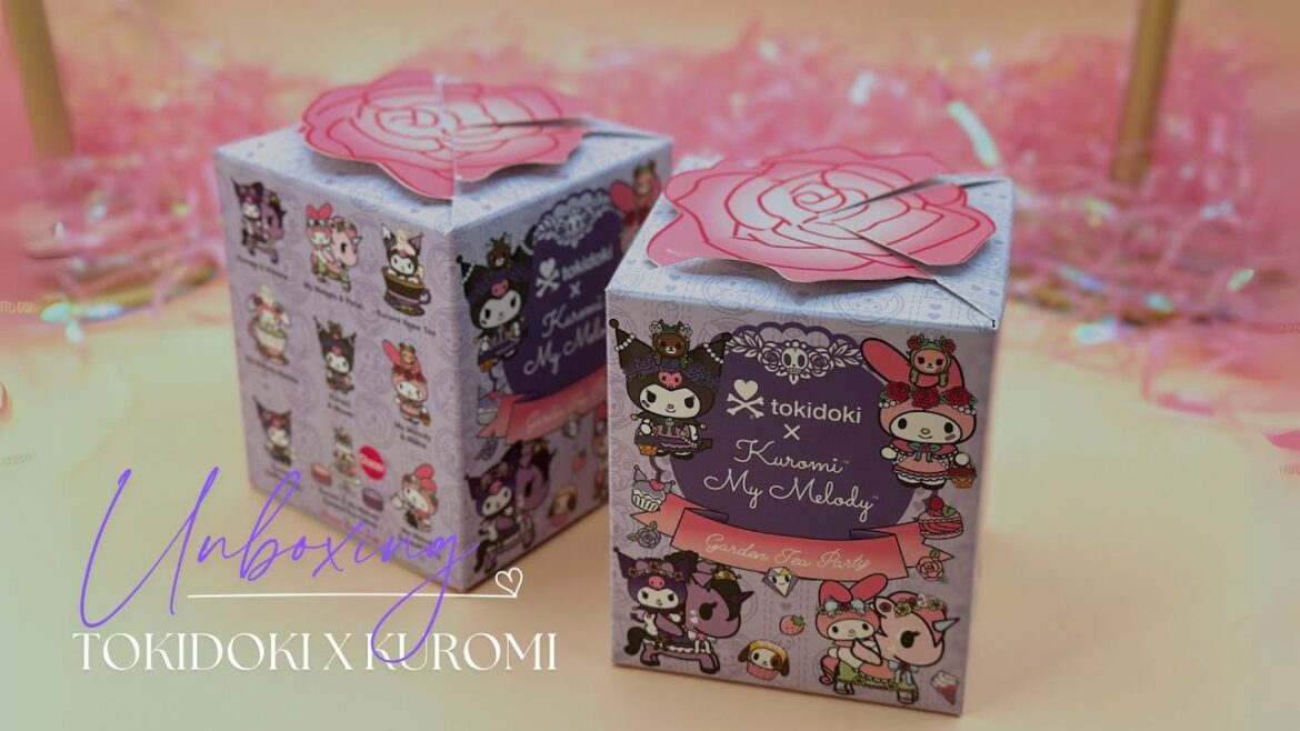 ASMR | Unboxing Tokidoki x Kuromi My Melody mystery blind box | no talking