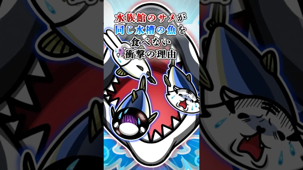 水族館のサメが同じ水槽の魚を食べない衝撃の理由とは【アニメ】#テイペン #Plottアニメ