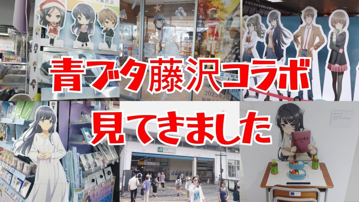 【藤沢市コラボ】青春ブタ野郎シリーズ聖地見てきました！青ブタ 青春ブタ野郎はサンタクロースの夢を見ない アニメ Anime ライトノベル オタ活