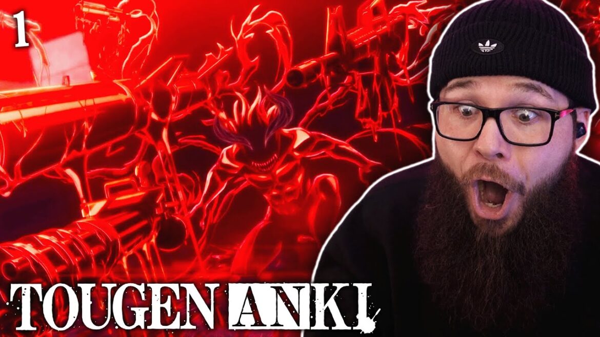 BLOOD GUNS!? | Tougen Anki Episode 1 Reaction | 桃源暗鬼