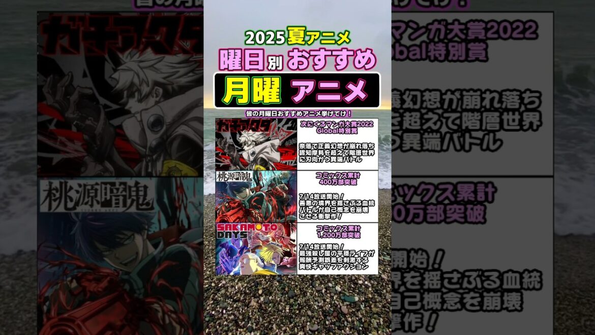 2025夏アニメ 月曜放送おすすめアニメ3選#shorts #sakamotodays
