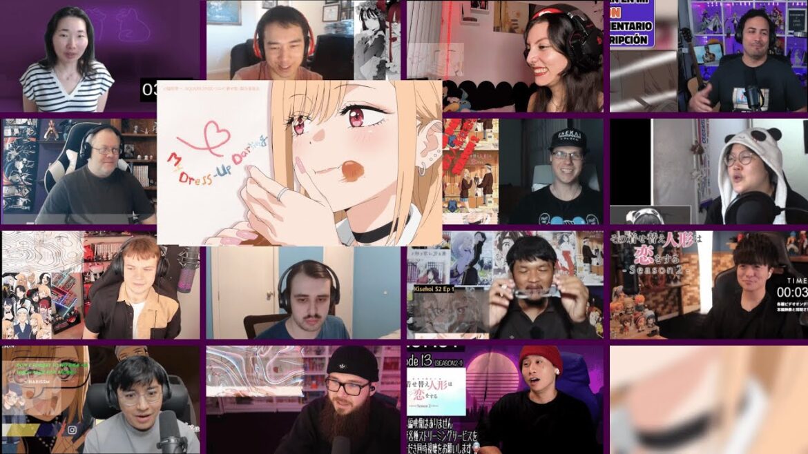 My Dress-Up Darling Opening 2 Reaction Mashup 「Ao To Kirameki」(その着せ替え人形は恋をするOP2)