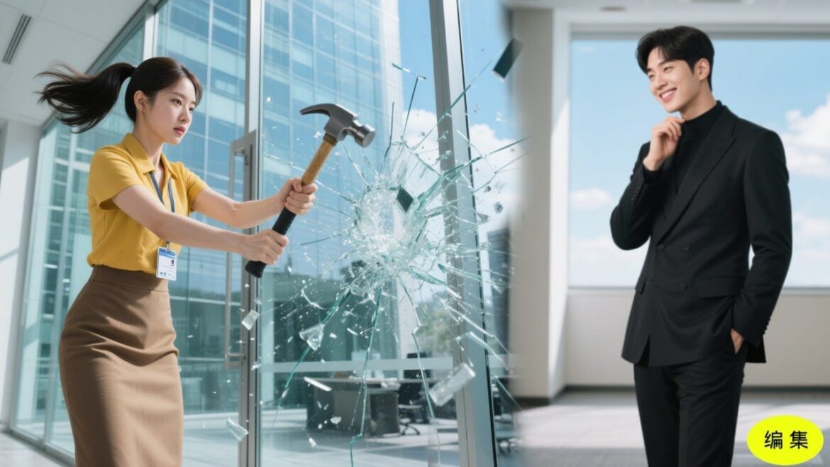 小柄な女子インターンは力が驚異的で、出勤初日に会社の正門をぶち壊した……CEOはその場で心臓が高鳴った！恋が始まった！#恋愛 #ceo