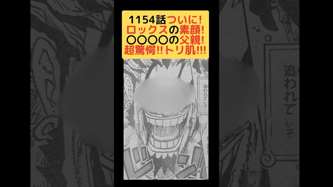 ロックスの素顔！ #ワンピース #ワンピース最新話 #onepiece #ネタバレ注意 #ワンピース考察 #1154 #ドロピザ #青キジ #黄猿 #ビビ #ジャンプ #jump #週刊少年ジャンプ