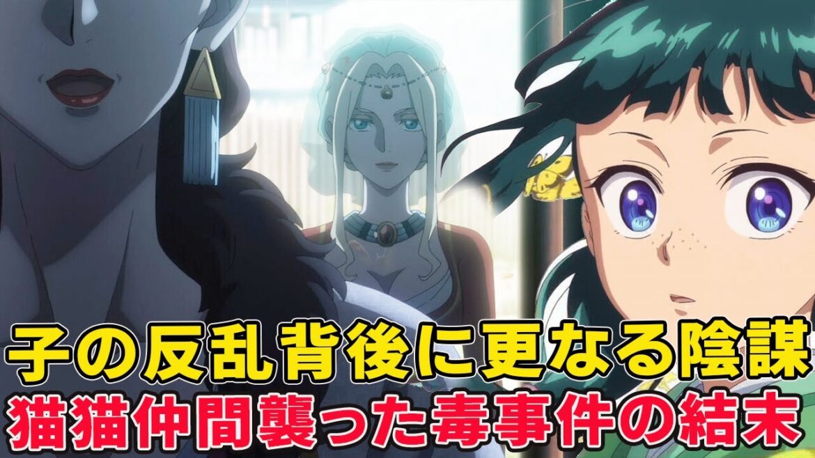 後宮に帰った猫猫とその仲間を襲った事件の元凶のを猫猫が加担！？原作いまだ完全解決してない子の反乱背後の真の黒幕！【薬屋のひとりごと三期】【子翠】【楼蘭】【翠苓】【姚】【燕燕】【羅漢】