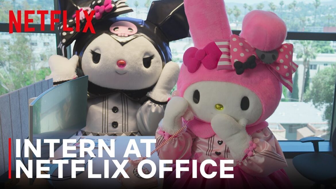 My Melody & Kuromi Take Over Netflix HQ | My Melody & Kuromi | Netflix Anime