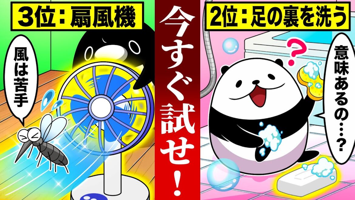【夏必見！】蚊に刺されない驚きの方法４選【アニメ】