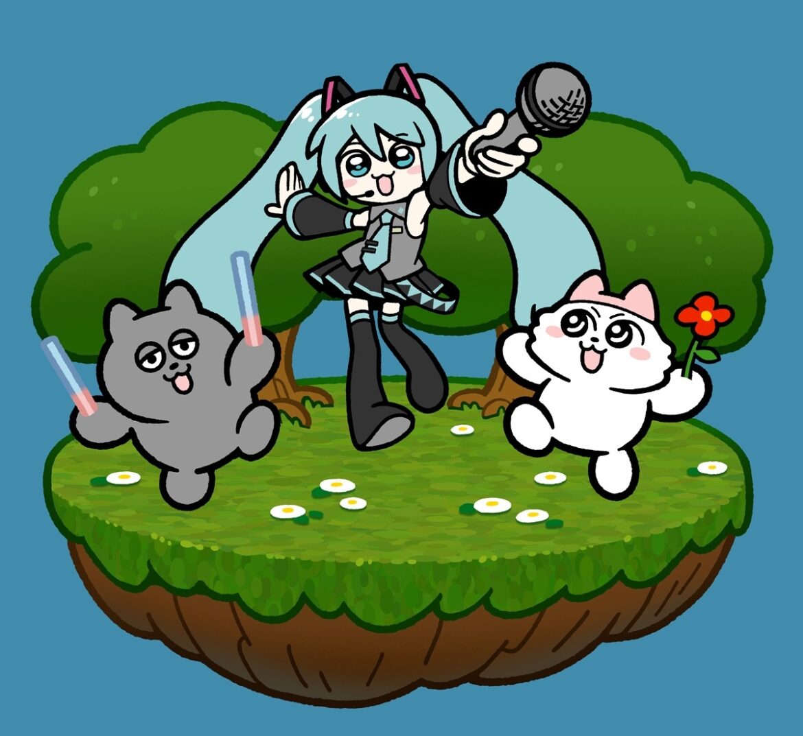 しりもとの漫画『ンめねこ』が初音ミクとコラボ　TBSでショートアニメ放送中 - KAI-YOU