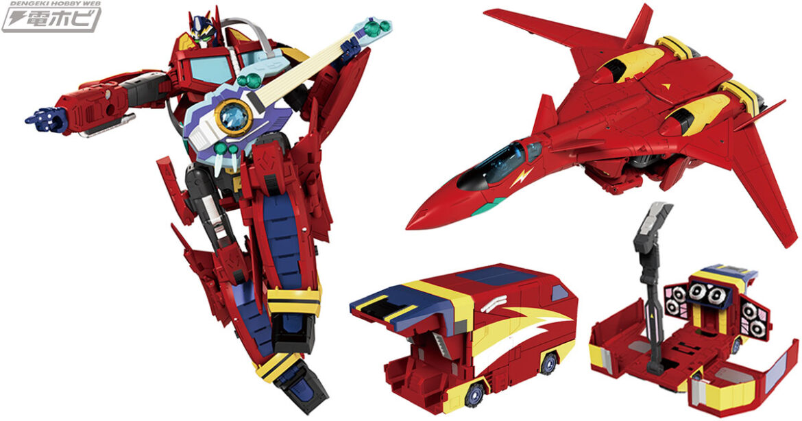 マクロス7とトランスフォーマーが夢のコラボレーション！“7モード”に変形する「トランスフォーマー／マクロス7バサラプライム」発進!! - 電撃ホビーウェブ