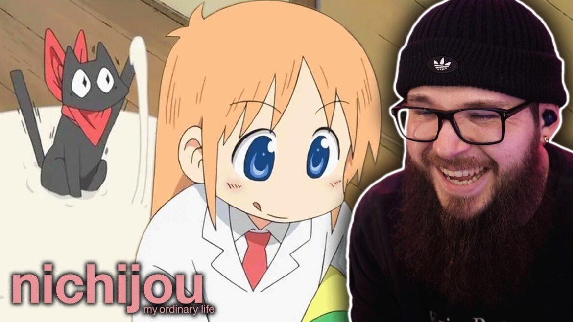 FIRST TIME WATCHING NICHIJOU! (Ep 9-16) 日常 (日本語字幕付き)