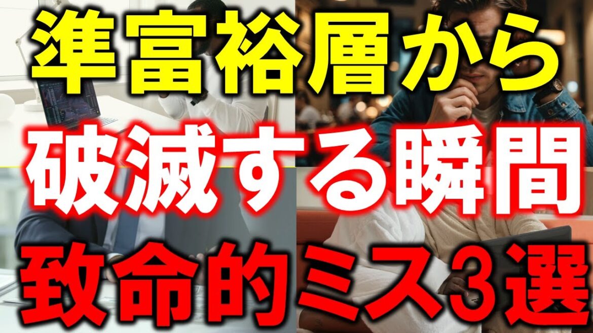 準富裕層が破滅する瞬間｜資産5000万円でも犯す致命的なミス3選