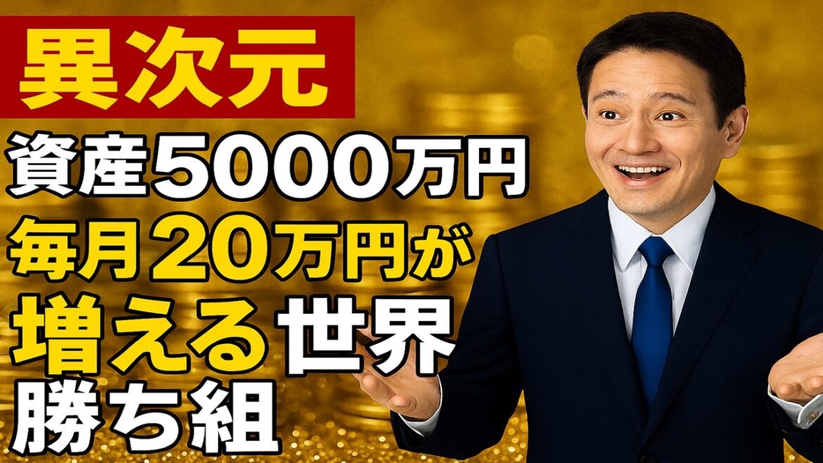 【異次元】資産5000万円で実感する勝ち組の実態！毎月20万円が勝手に増える世界とは