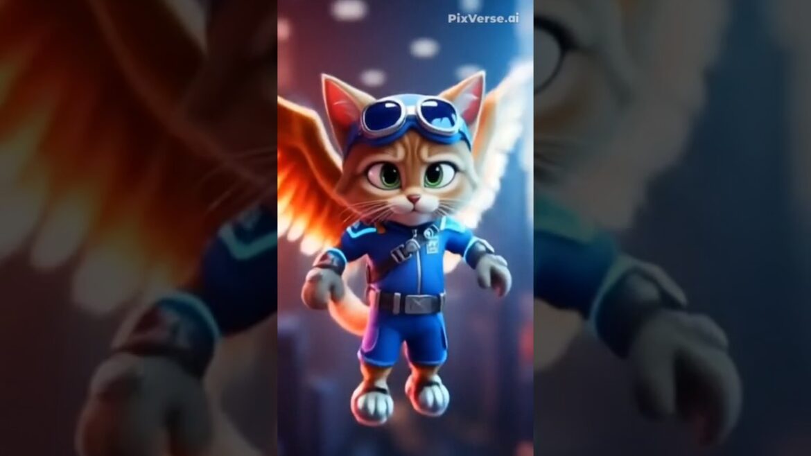Brave Flying Cat Over the City 🐱✈️ | Epic 3D Animation Adventure