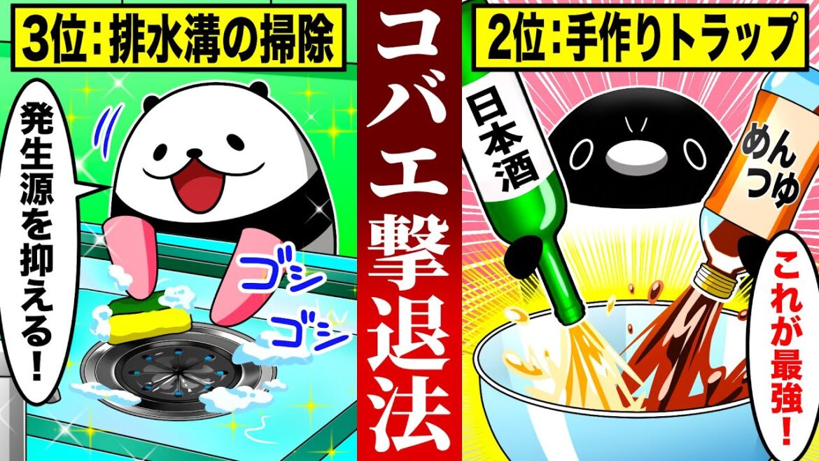【最強】コバエが一瞬で消滅する驚きの方法４選【アニメ】
