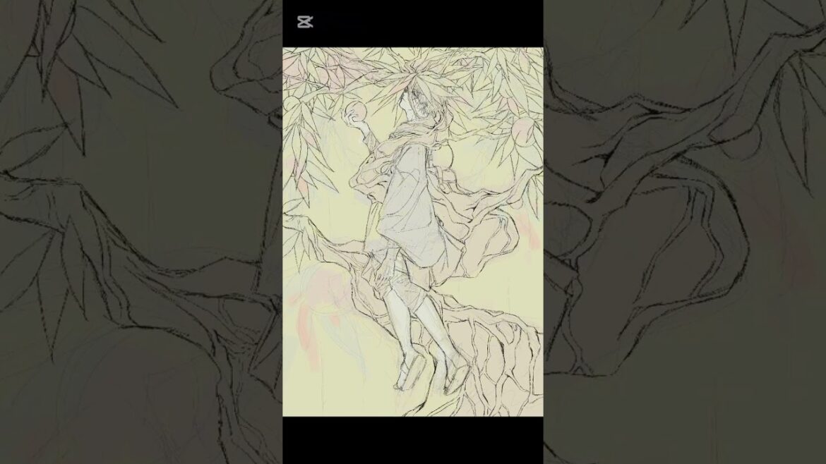 桃の木#イラスト #shorts #出禁のモグラ