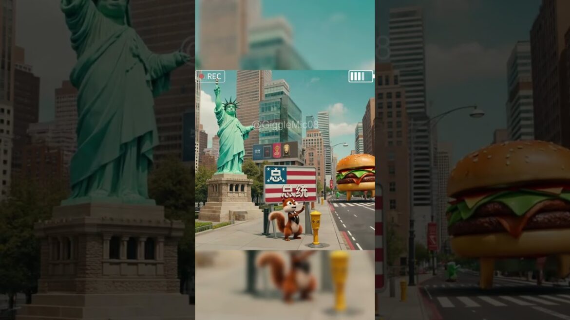 Just a completely normal day in New York City 🗽 #shorts #animation #meme #funny #surreal #weird