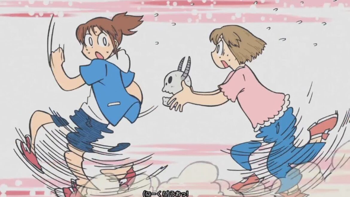 Midori and Niikura dug up a demon skull - City the Animation anime