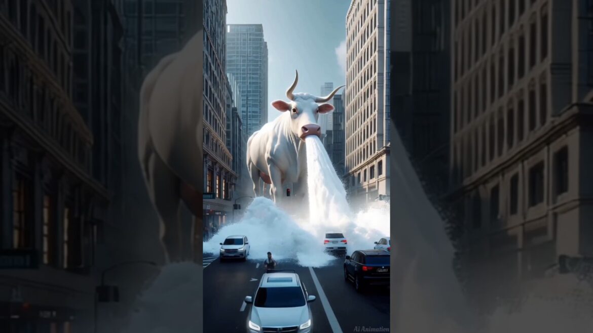 Grandma’s cow🐄 floods with milk in the city giving crores of liters of milk #shorts #viral #ytshorts Grandma's cow🐄 floods with milk in the city giving crores of liters of milk #shorts #viral #ytshorts