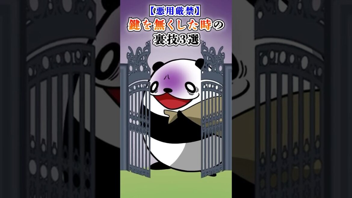 【悪用厳禁】鍵を無くした時の裏技３選【アニメ】#テイペン #plottアニメ