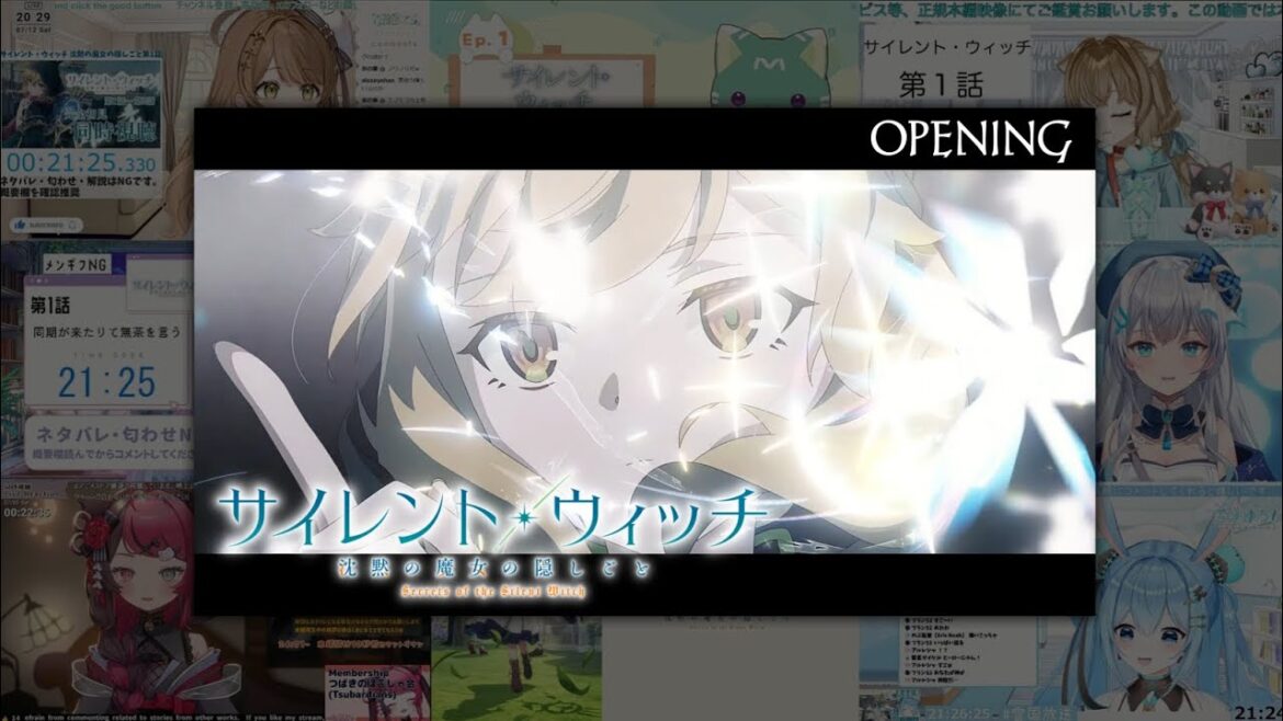 サイレント・ウィッチ 沈黙の魔女の隠しごと Opening Vtuber | Reaction Mashup | Secrets of the Silent Witch