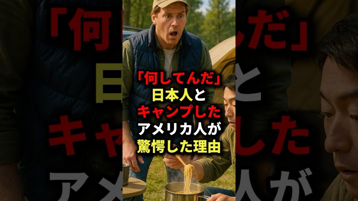 「何してんだ」日本人とキャンプしたアメリカ人が驚愕した理由　#海外の反応