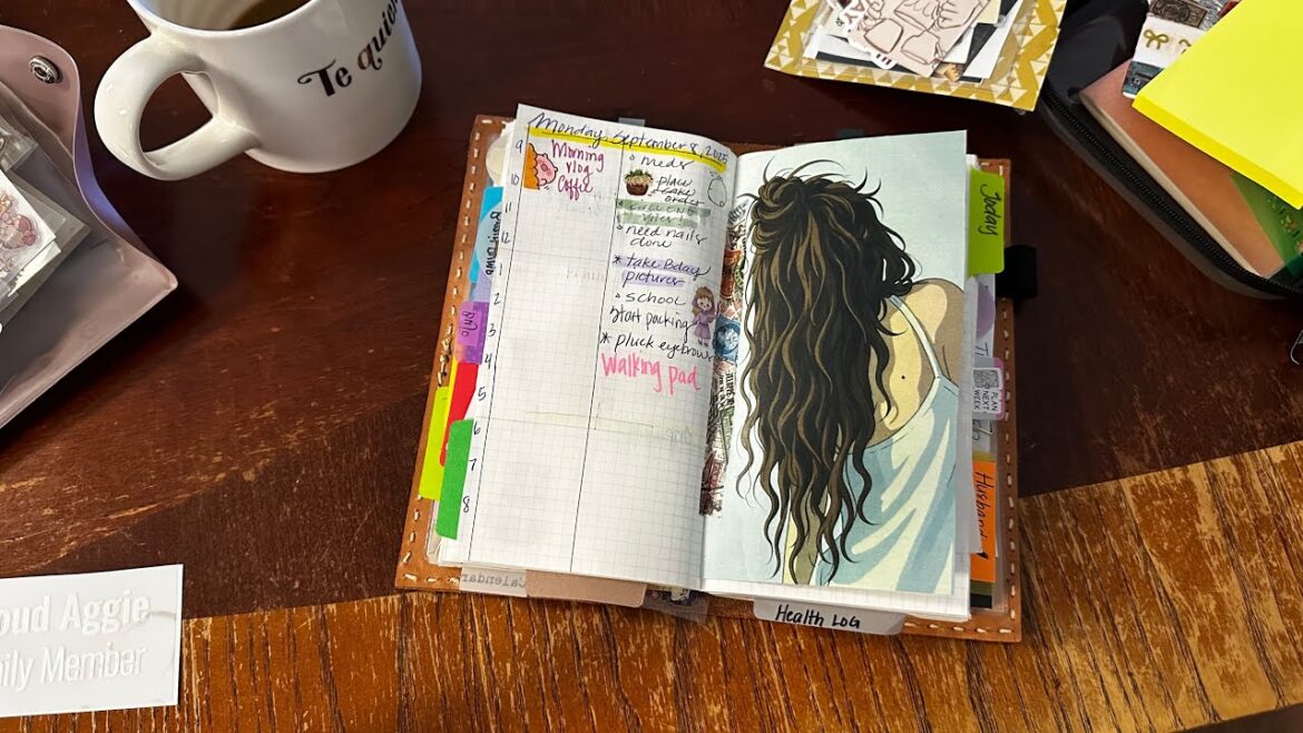 September 2025 - Week 2 in Main System - Plannermonkeyco Bullet Journal