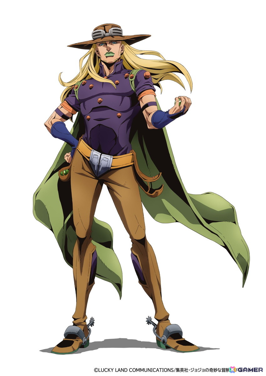 アニメ「スティール・ボール・ラン ジョジョの奇妙な冒険」ティザーPVが公開!ジョニィ・ジョースター(CV. 坂田将吾)、ジャイロ・ツェペリ(CV. 阿座上洋平)らメインキャストも発表の画像
