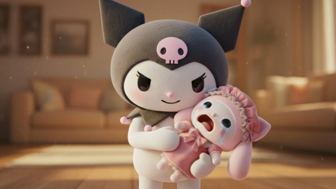 Kuromi: I will Take Care Of Cute Baby My Melody! 😍| Kuromi クロミ My Melody マイメロ Animations