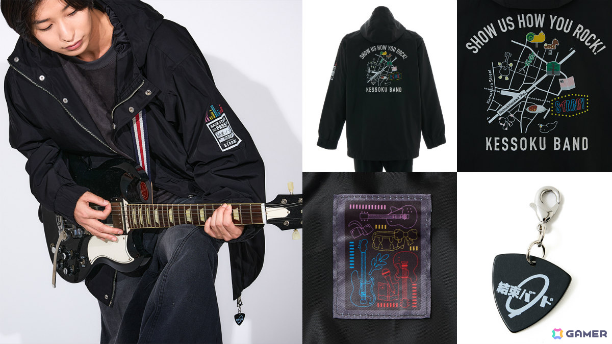 アニメ「ぼっち・ざ・ろっく!」ギターケース風ボディバッグや下北沢の地図をイメージしたアウター、ぼっちのサイン入りスニーカーが登場の画像