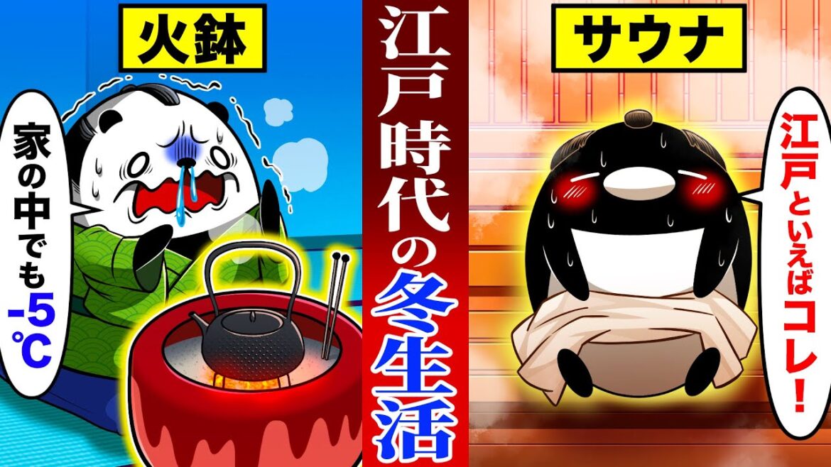 【極寒の江戸】昔の人々はどのように厳しい冬を越えたのか？【アニメ】